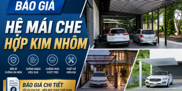 Báo giá hệ mái che hợp kim nhôm